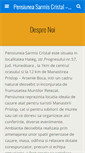 Mobile Screenshot of pensiuneasarmiscristal.ro