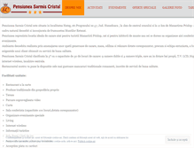 Tablet Screenshot of pensiuneasarmiscristal.ro